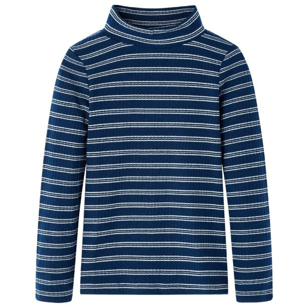 Kinder-Langarmshirt Marineblau 92