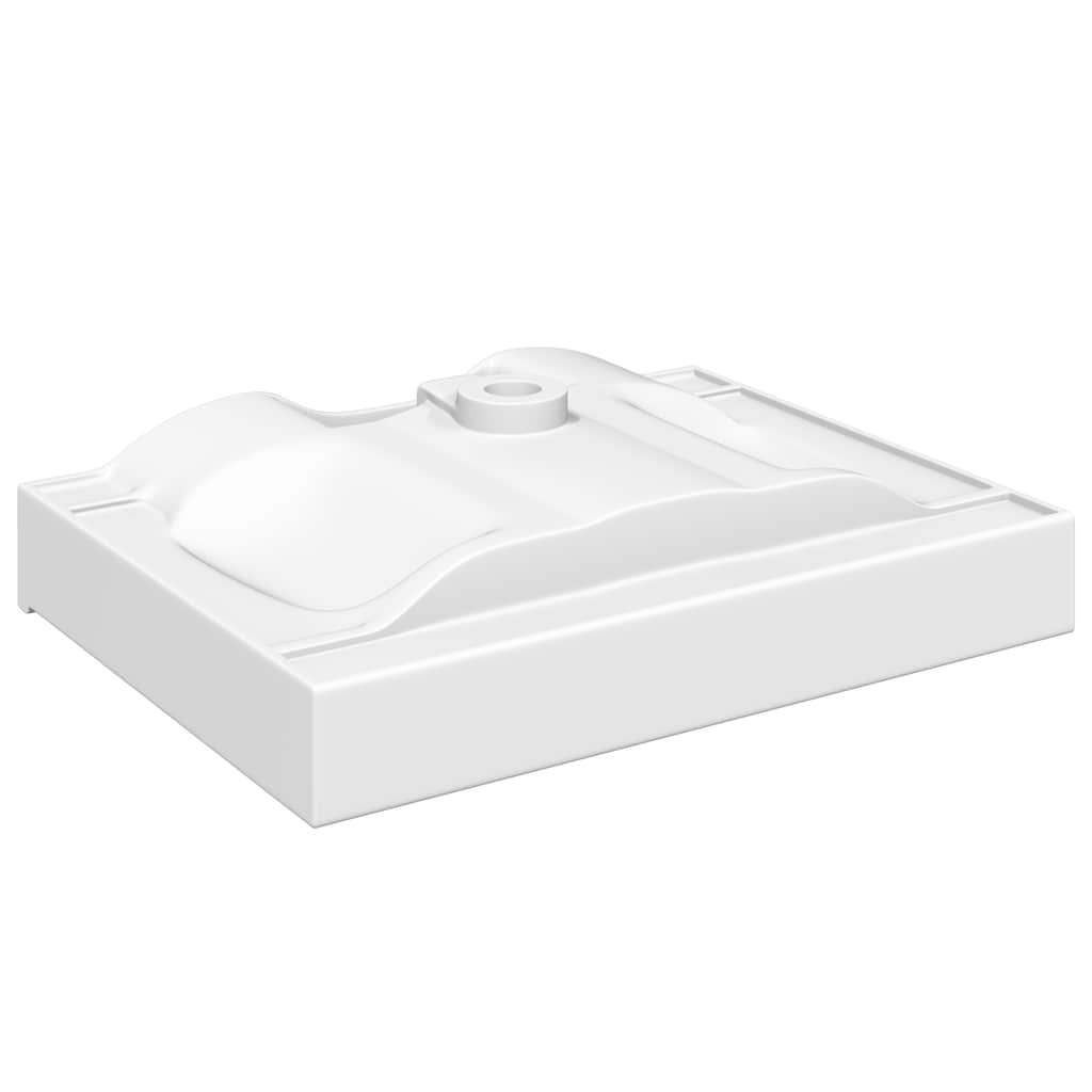 vidaXL Luxus-Waschbecken Keramik Rechteckig Weiß mit Hahnloch 60x46 cm