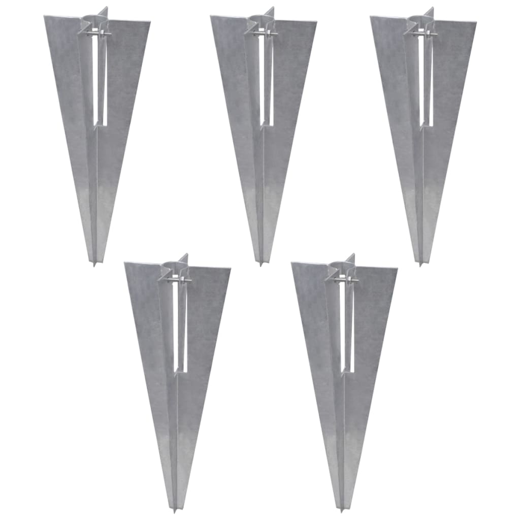 vidaXL Maschendrahtzaun mit Pfosten und Bodenhülsen Stahl 0,8x15 m