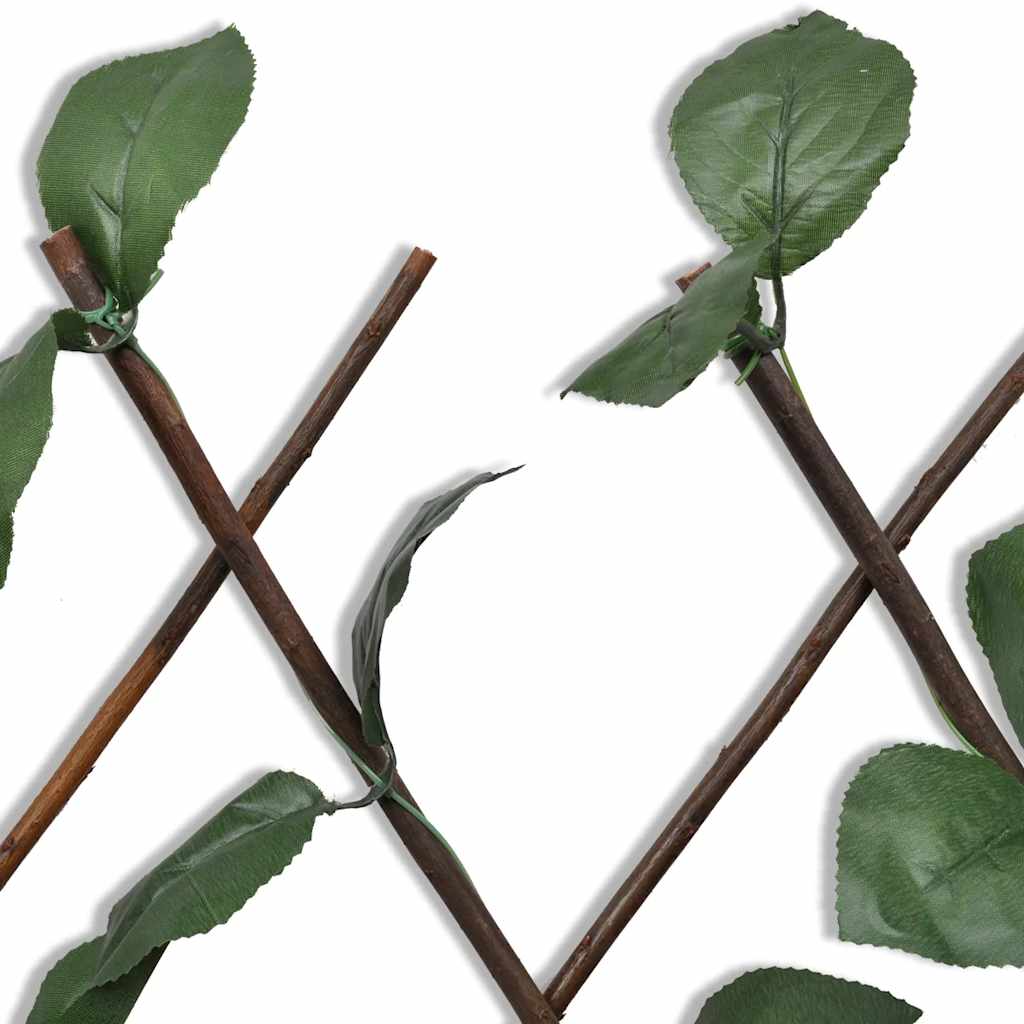 vidaXL Weidengitter 5 Stk. mit künstlichen Blättern 180×90 cm