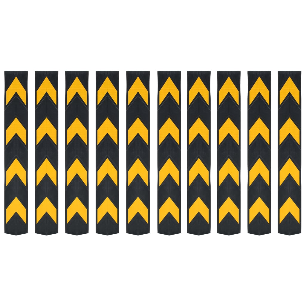 vidaXL Reflektierende Eckschützer 5 Stück Gummi 80 cm