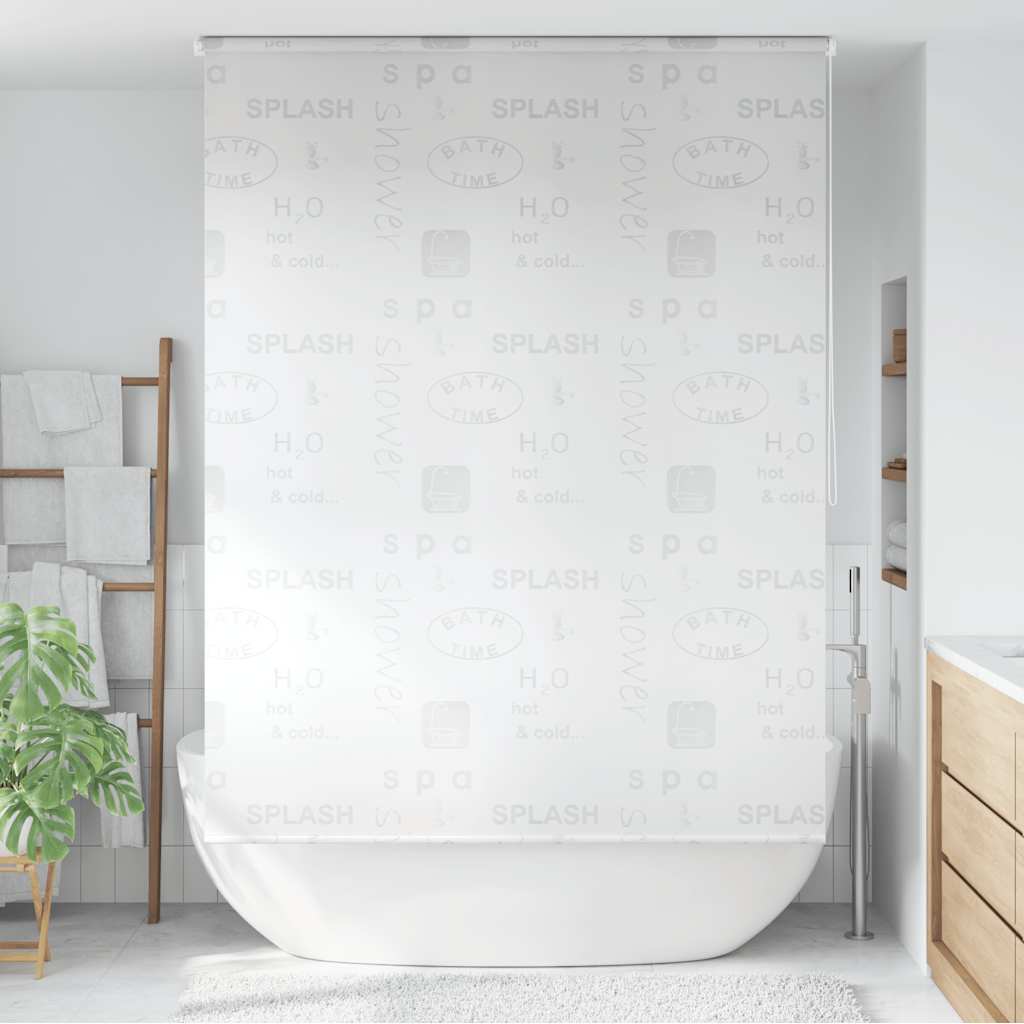 vidaXL Duschrollo 80x240 cm Weiß