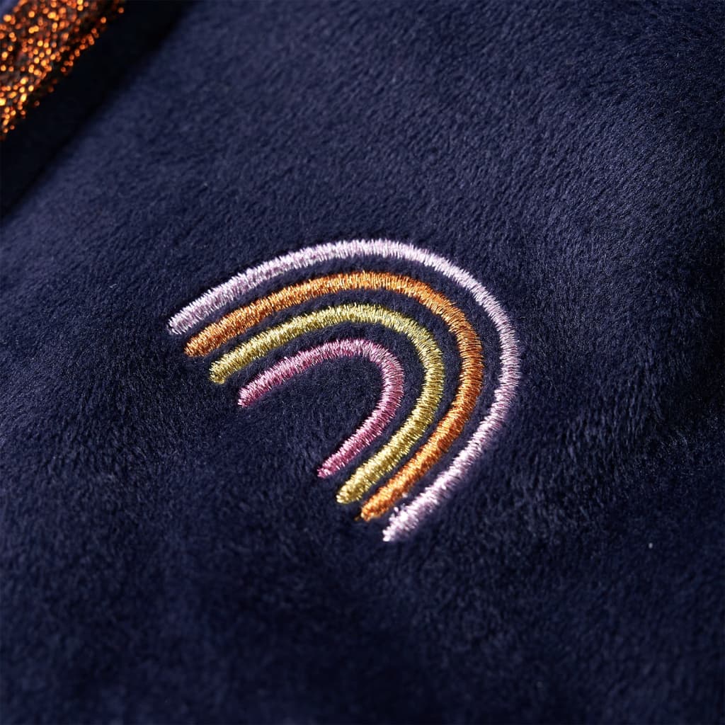 Kinder-Kapuzenjacke Marineblau 92