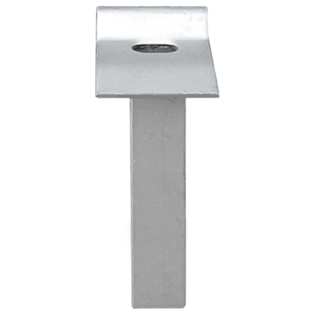 vidaXL Maschen-Gartentor verzinkter Stahl 400 x 150 cm Grau