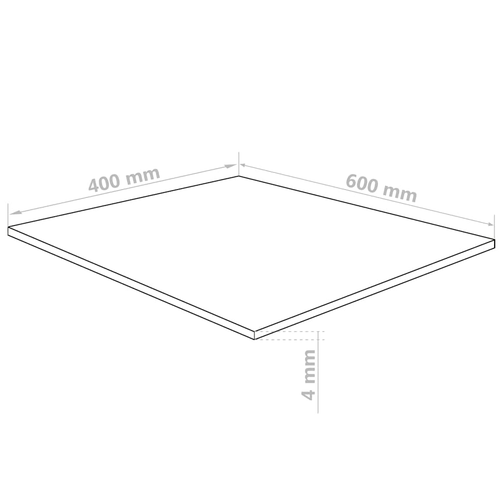 vidaXL Acrylglasscheiben Transparent 40 x 60 cm Acryl
