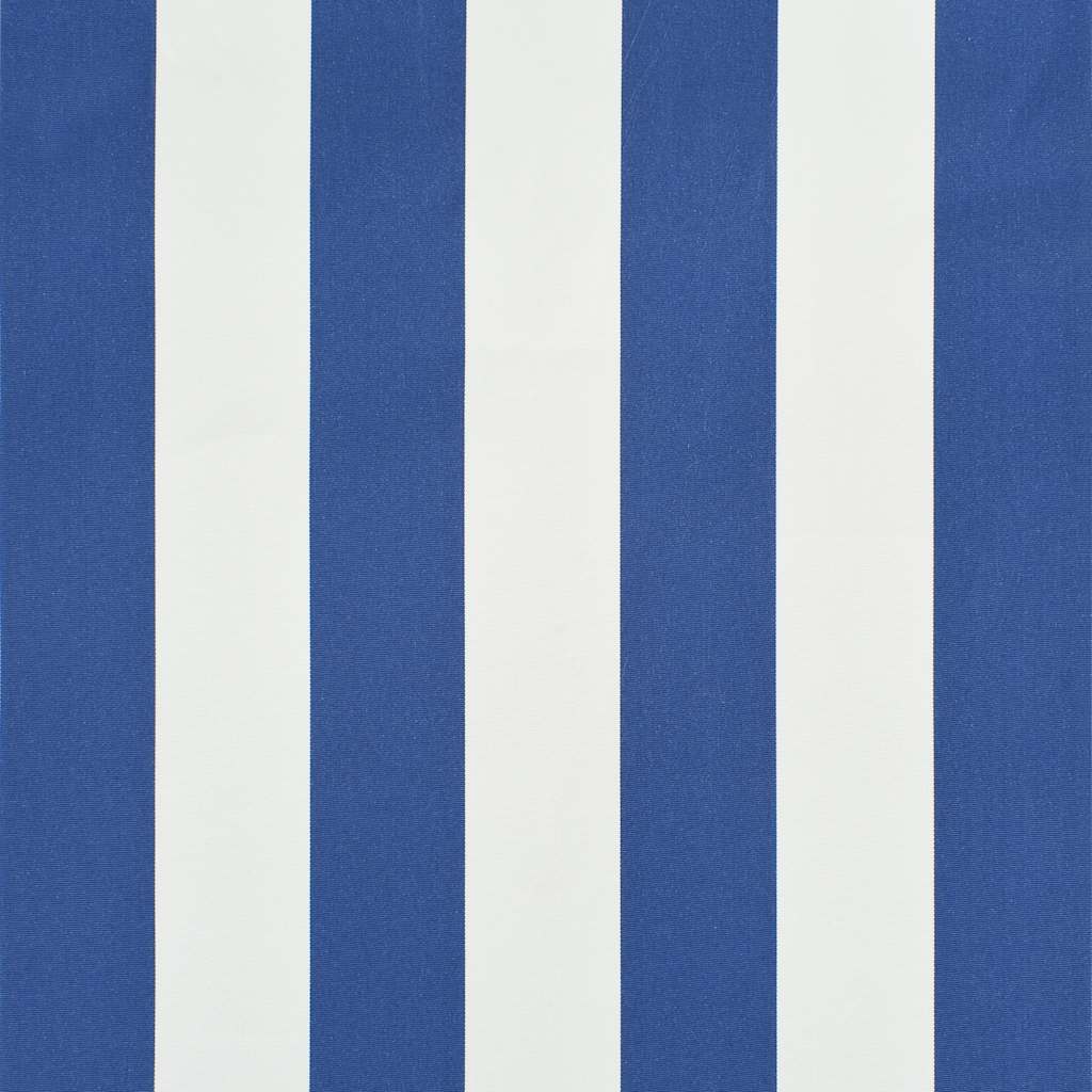 vidaXL Einziehbare Markise 150×150 cm Blau und Weiß