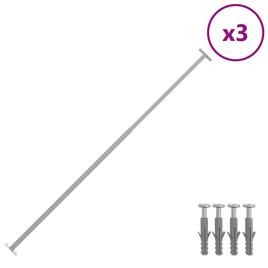 vidaXL Einstellbare Fenster-Sicherheitsstange 710-1200 mm