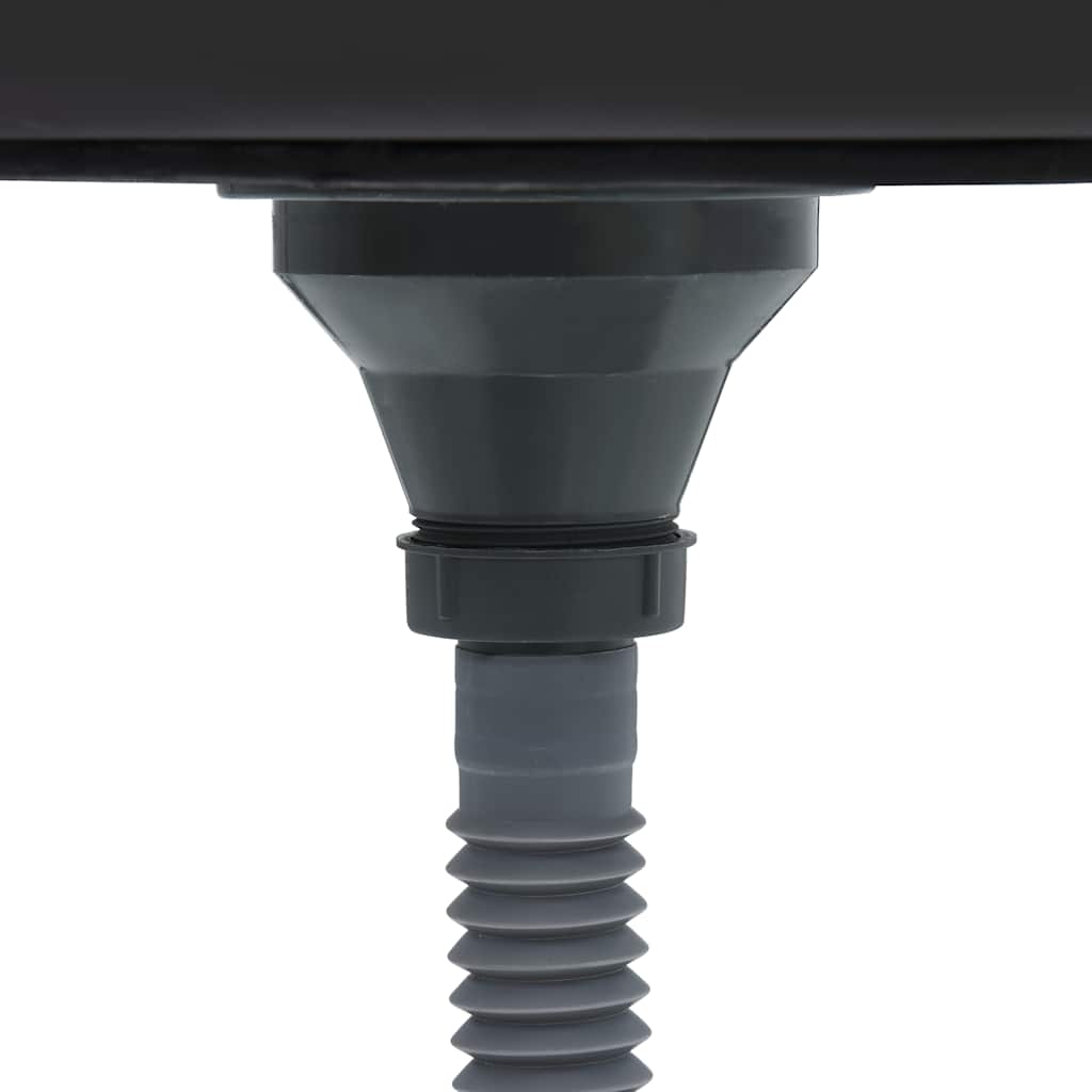 vidaXL Einbauspüle mit Sieb und Siphon Edelstahl