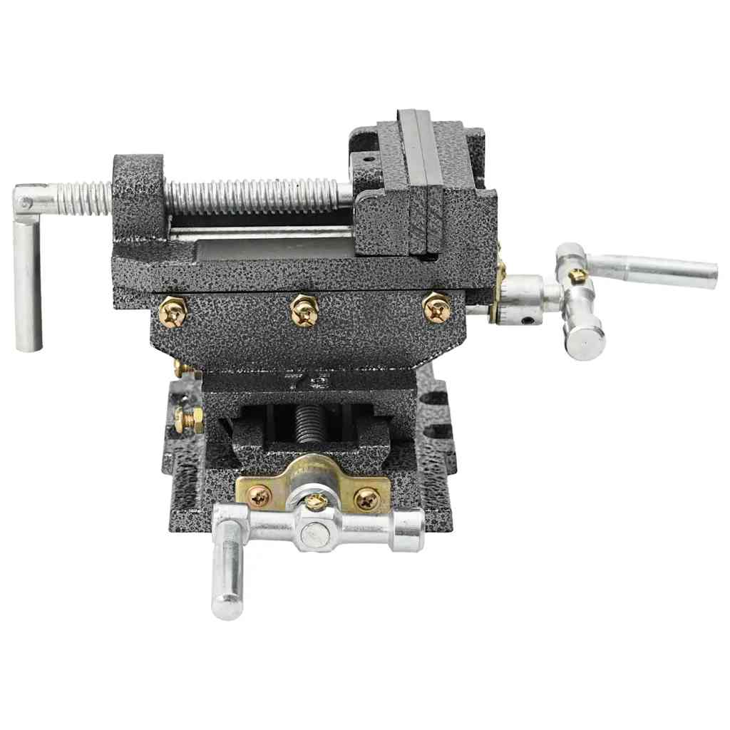 vidaXL Schraubstock Kreuztisch Handbetrieben 70 mm