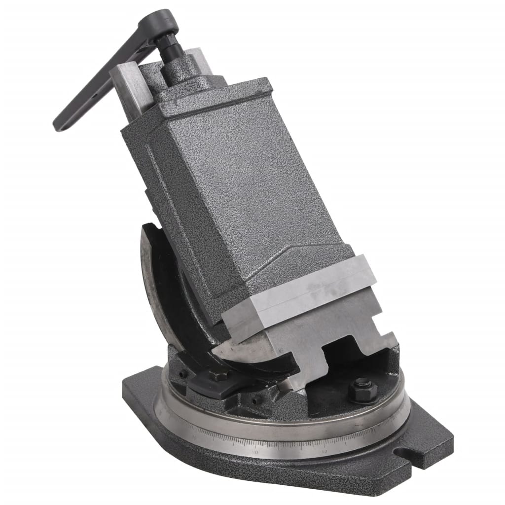 vidaXL 2-Achsen-Schraubstock Kippbar 100 mm