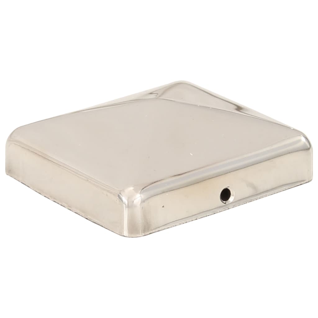 vidaXL Pfostenkappen 6 Stk. Pyramide Edelstahl 71 x 71 mm