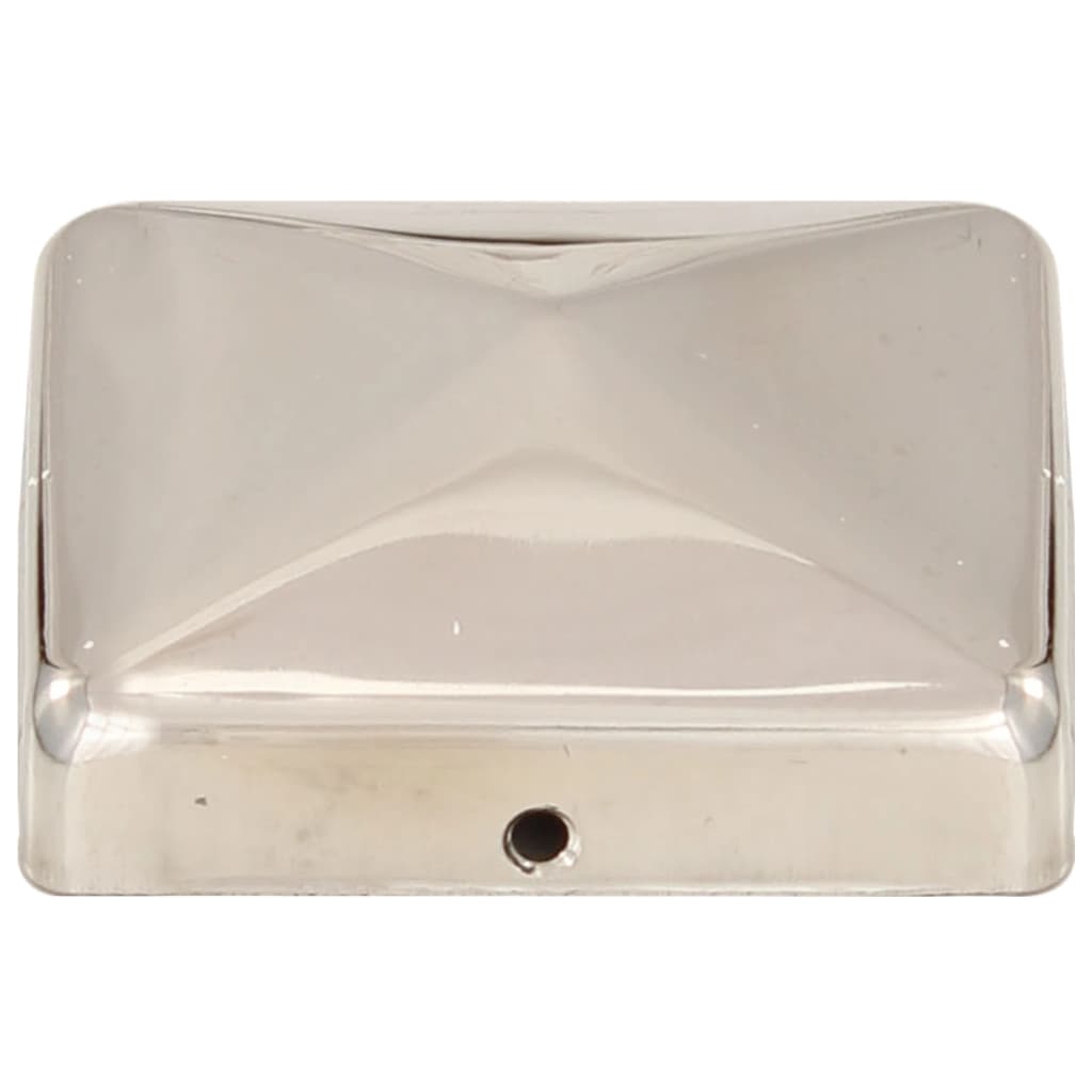 vidaXL Pfostenkappen 6 Stk. Pyramide Edelstahl 71 x 71 mm