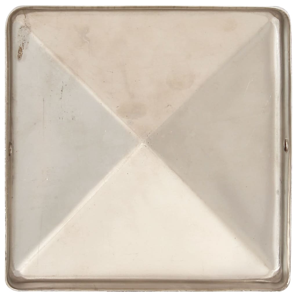 vidaXL Pfostenkappen 6 Stk. Pyramide Edelstahl 71 x 71 mm
