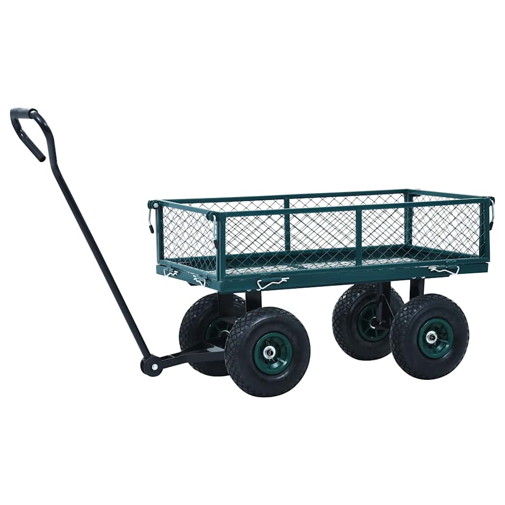vidaXL Gartenwagen Grün 250 kg