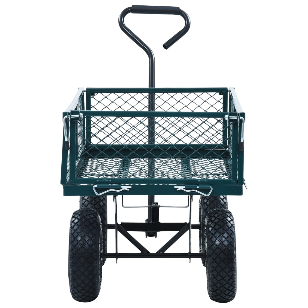 vidaXL Gartenwagen Grün 250 kg