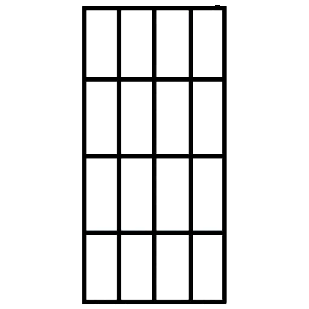 vidaXL Duschwand für Walk-in Dusche Klares Sicherheitsglas 80x195 cm