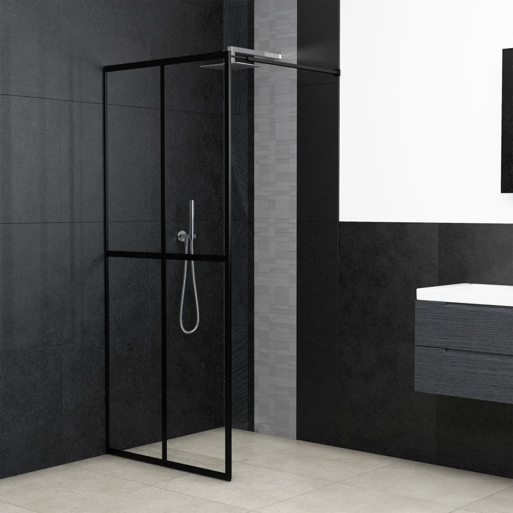 vidaXL Duschwand für Walk-in Dusche Klares Sicherheitsglas 80x195 cm
