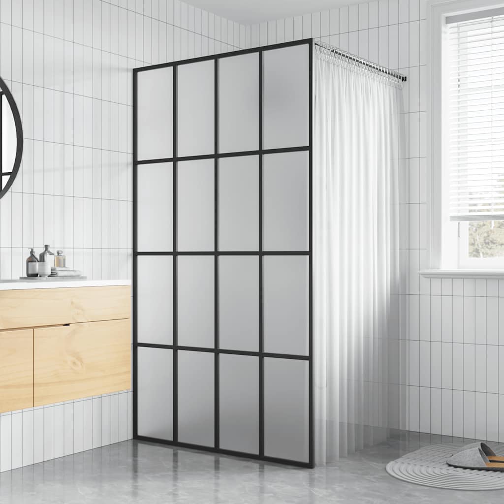 vidaXL Duschwand für Walk-in Dusche Klares Sicherheitsglas 80x195 cm