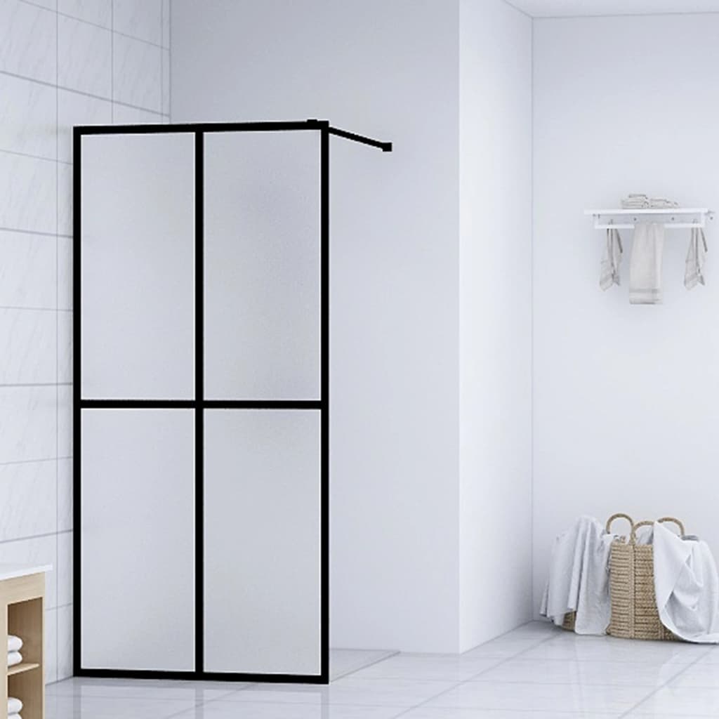 vidaXL Duschwand für Walk-in Dusche Klares Sicherheitsglas 80x195 cm