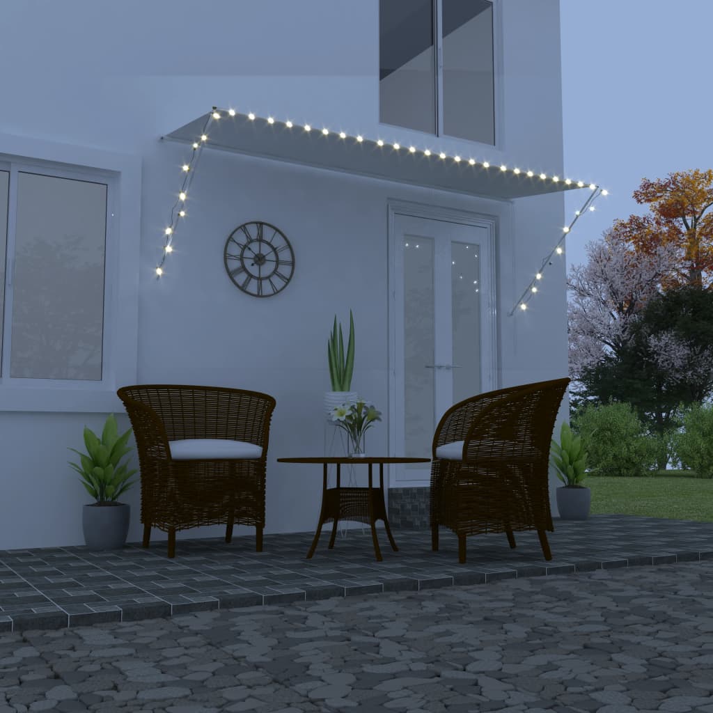 vidaXL Einziehbare Markise mit LED 100×150 cm Anthrazit