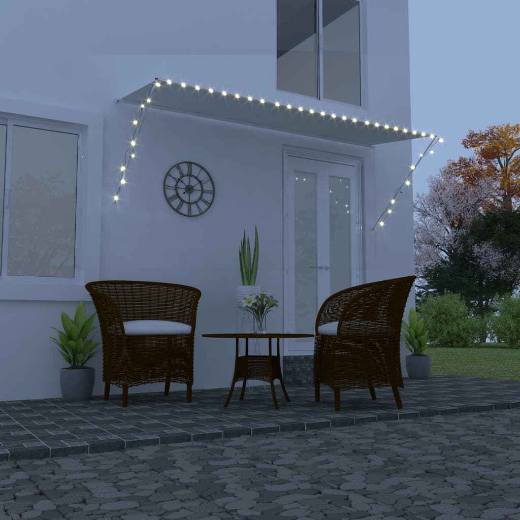 vidaXL Einziehbare Markise mit LED 100×150 cm Anthrazit