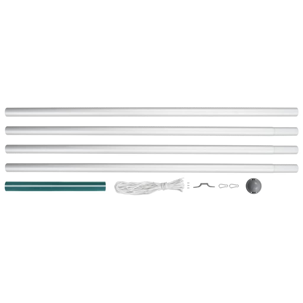 vidaXL Fahnenmast Aluminium 6,2 m