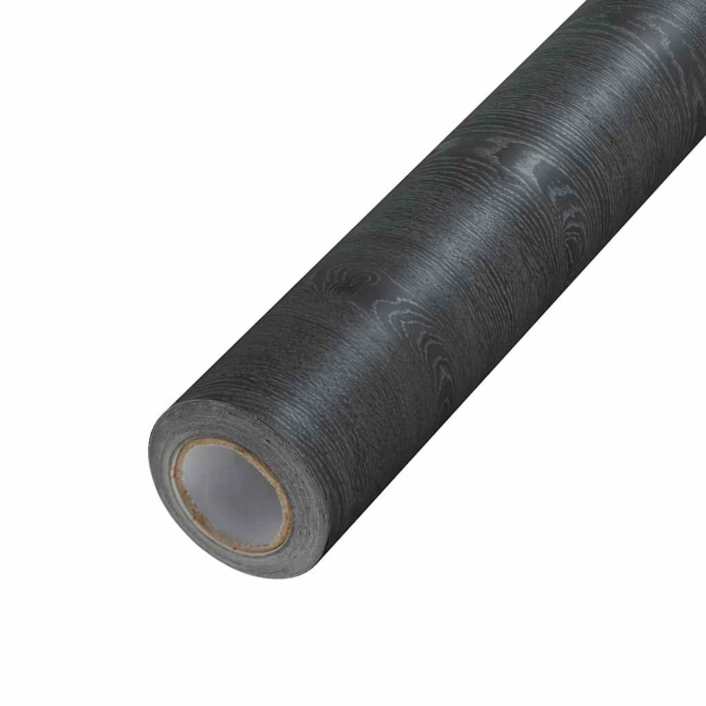 vidaXL Möbelfolie Selbstklebend Dunkles Holz 500x90 cm PVC