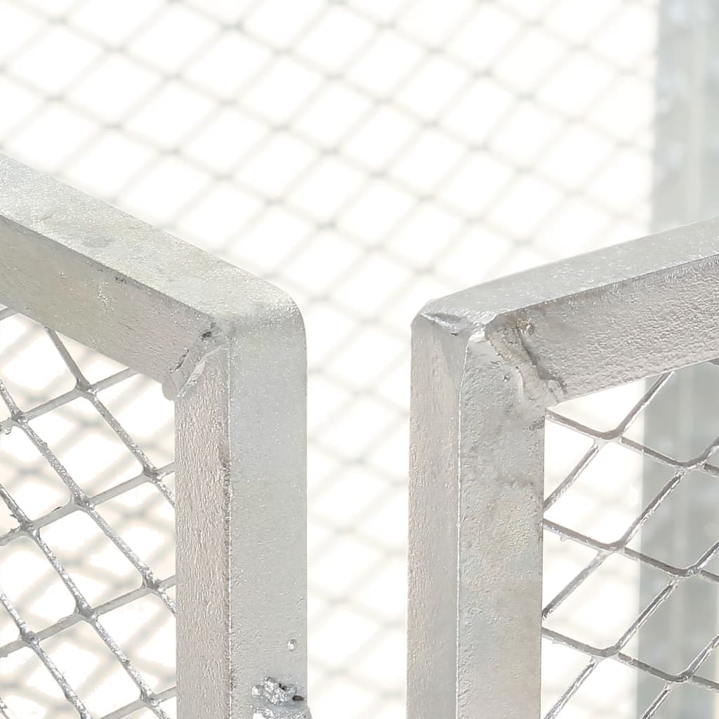 vidaXL Gartenkomposter 85x85x70 cm Verzinktes Eisen