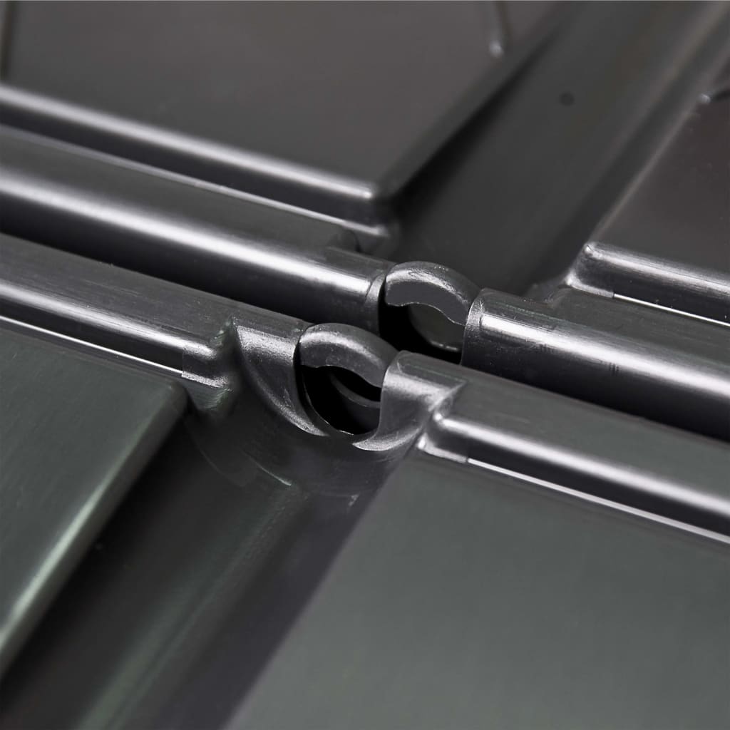 vidaXL Gartenkomposter Schwarz 68,9x68,9x83,9 cm 360 L