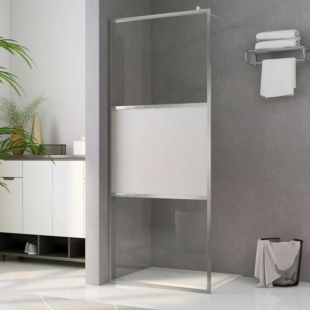 vidaXL Duschwand für Begehbare Dusche mit Klarem ESG-Glas 80x195 cm