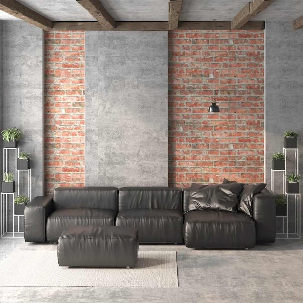 vidaXL 3D-Wandpaneele 10 Stk. Rot Backstein-Optik EPS