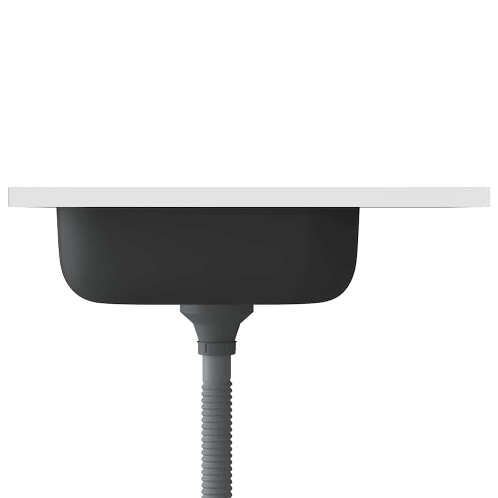 vidaXL Spüle mit Abtropffläche Set Silbern 600x500x155 mm Edelstahl