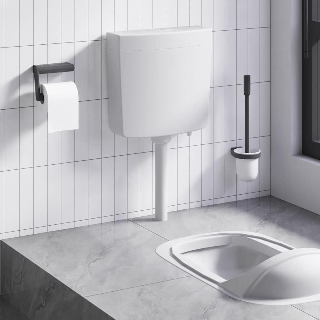 vidaXL Spülkasten Wasserzulauf Unten 3/6 L Weiß