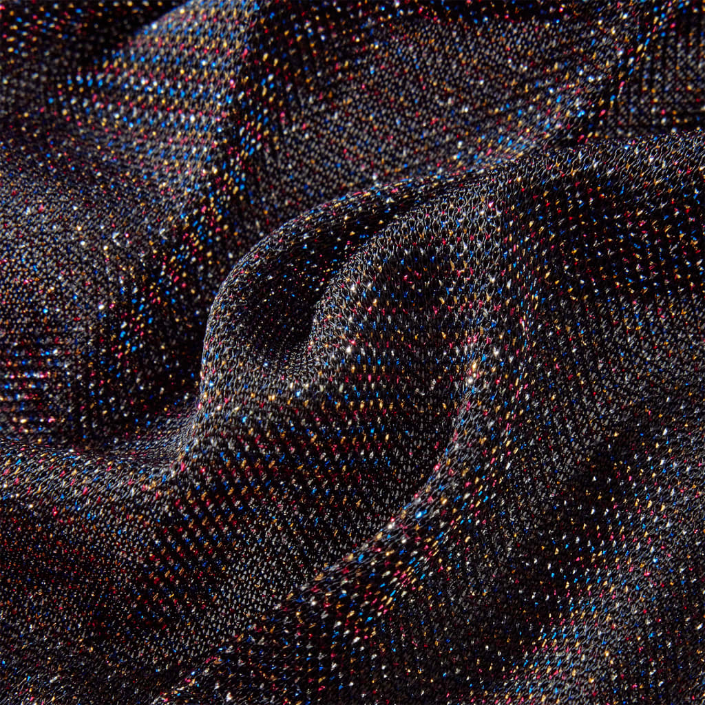 Kinder-Faltenrock mit Glitzer Marineblau 92