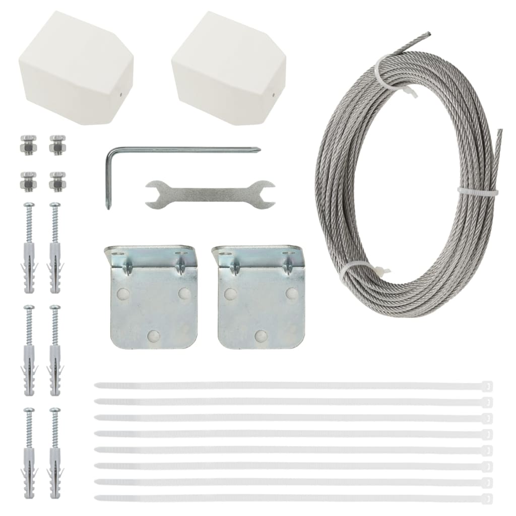 vidaXL Balkon-Sichtschutz Hellgrün 80x240 cm Oxford-Gewebe