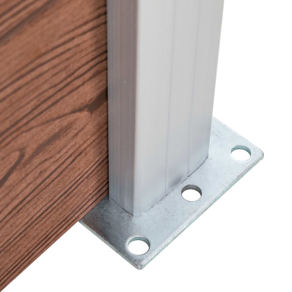 vidaXL Zaunelement WPC 95x186 cm Braun