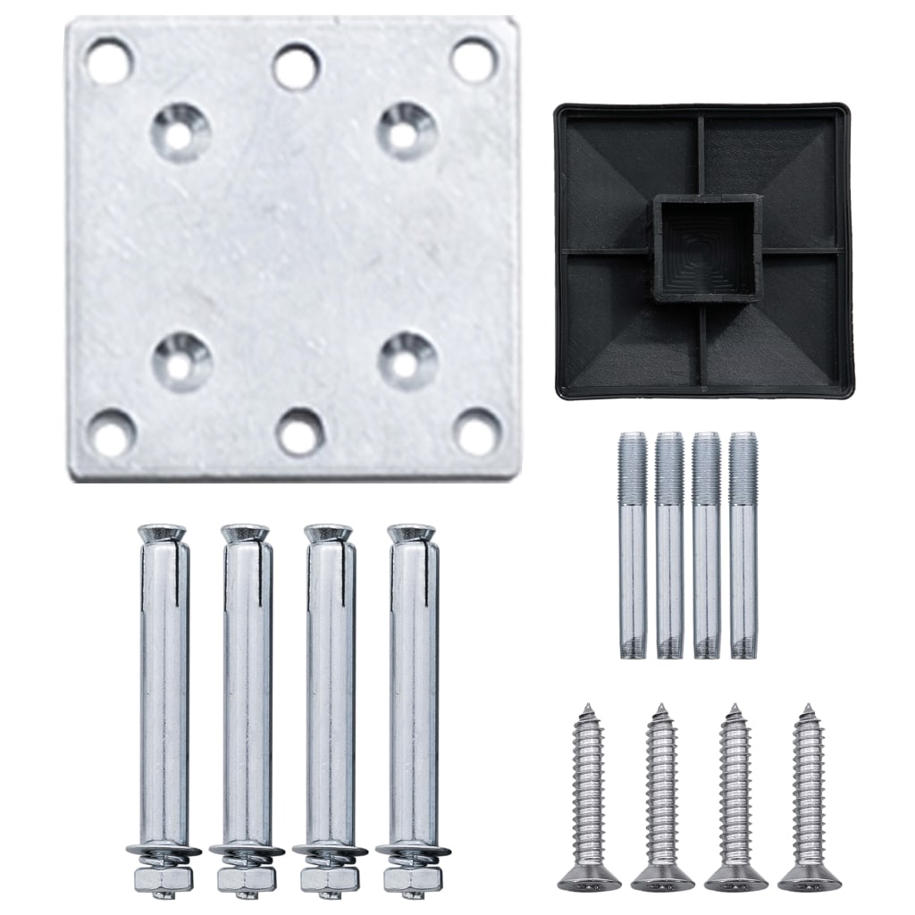 vidaXL Zaunelement WPC 95x186 cm Braun