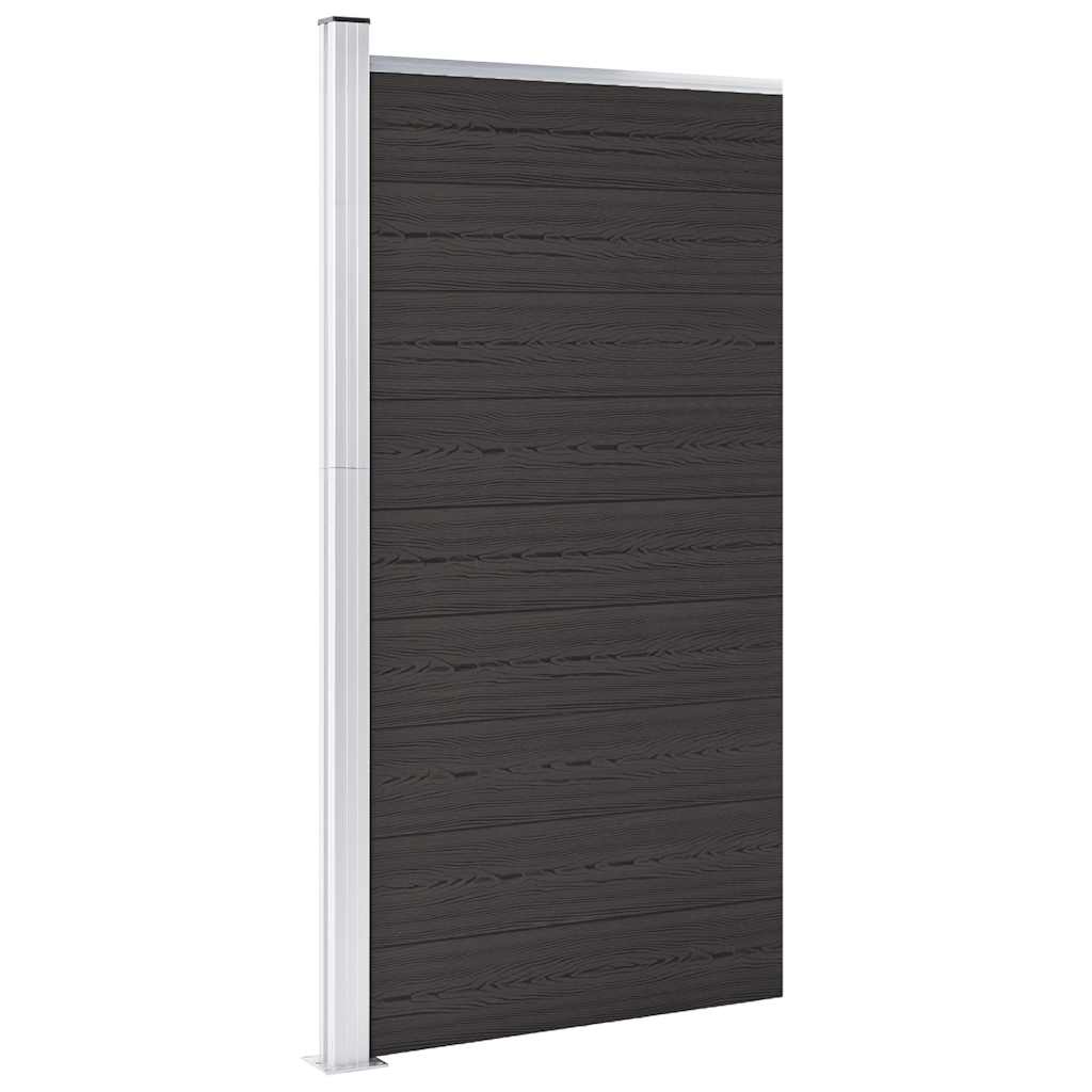 vidaXL Zaunelement WPC 95x186 cm Braun