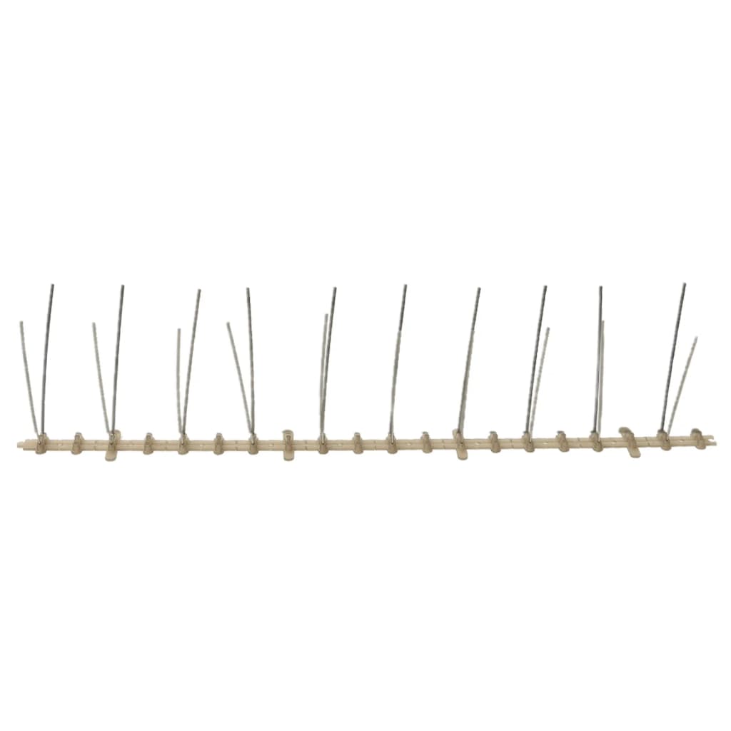 vidaXL 20-tlg. Vogelabwehr-Spikes-Set 10 m Kunststoff 2-reihig