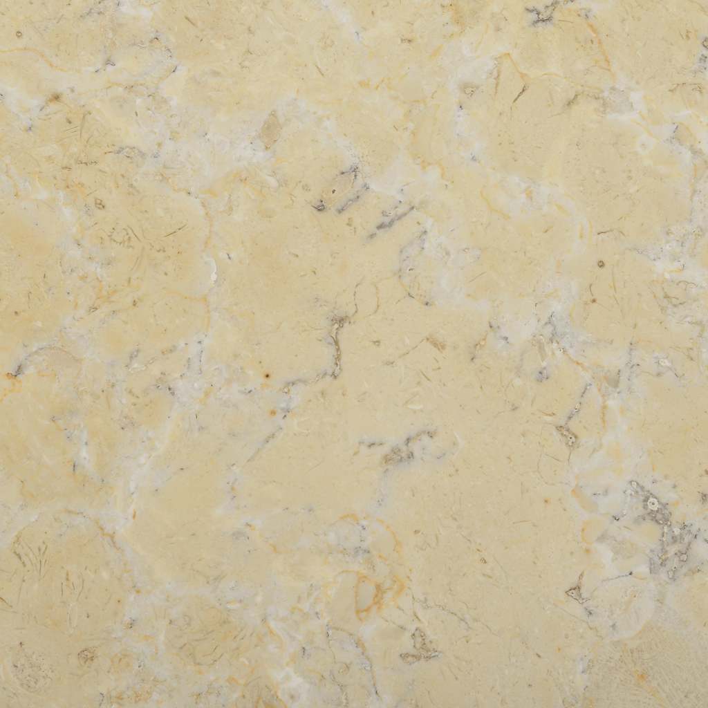 vidaXL Tischplatte Creme Ø40x2,5 cm Marmor