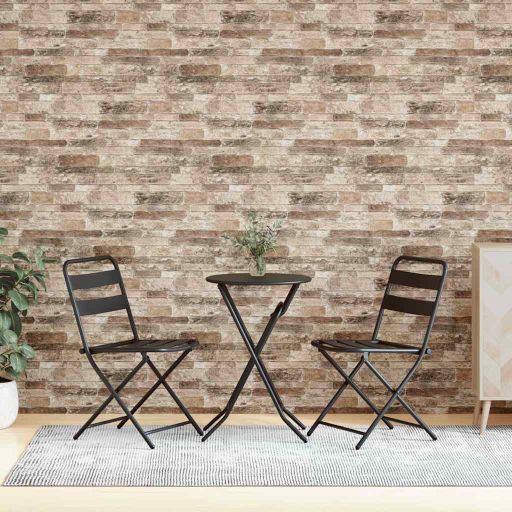 vidaXL 3D-Wandpaneele 10 Stk. Rot Backstein-Optik EPS