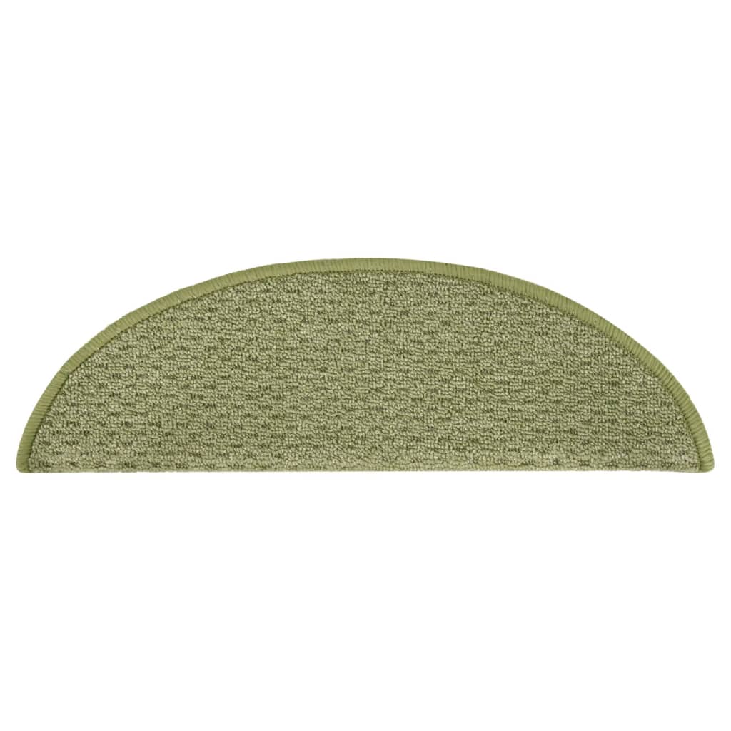 vidaXL Treppenmatten 15 Stk. Grün 65x21x4 cm