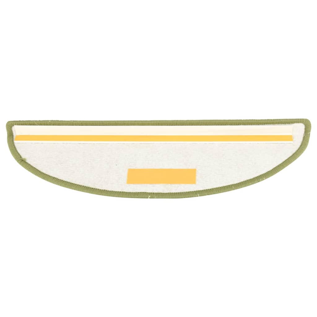 vidaXL Treppenmatten 15 Stk. Grün 65x21x4 cm