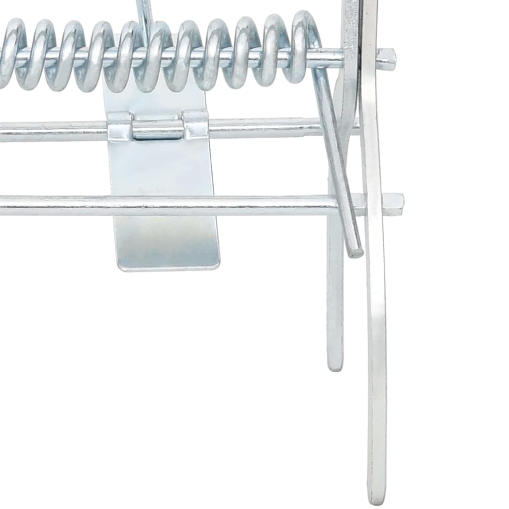 vidaXL Maulwurffallen 4 Stk. Silbern Verzinkter Stahl