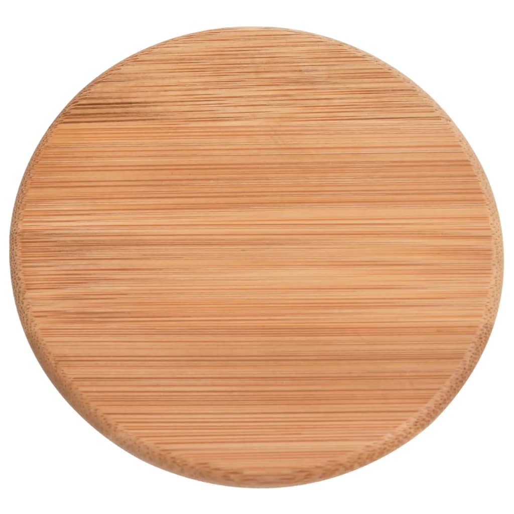 vidaXL Vorratsgläser mit Bambusdeckel 4 Stk. 800 ml