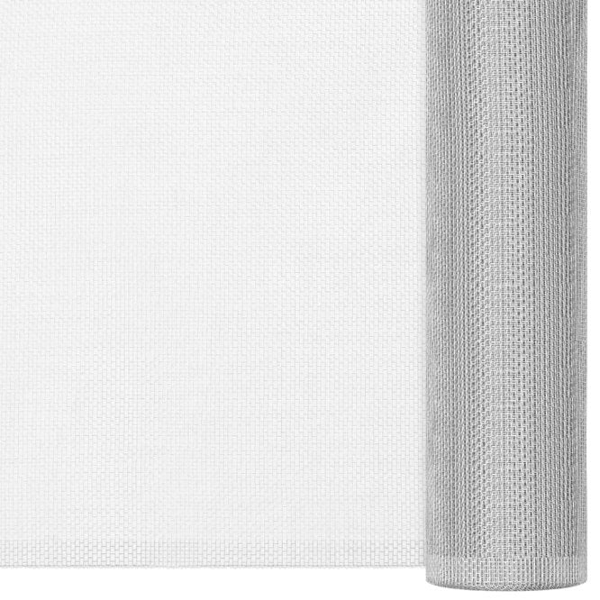 vidaXL Fliegengitter Aluminium 100x500 cm Silbern