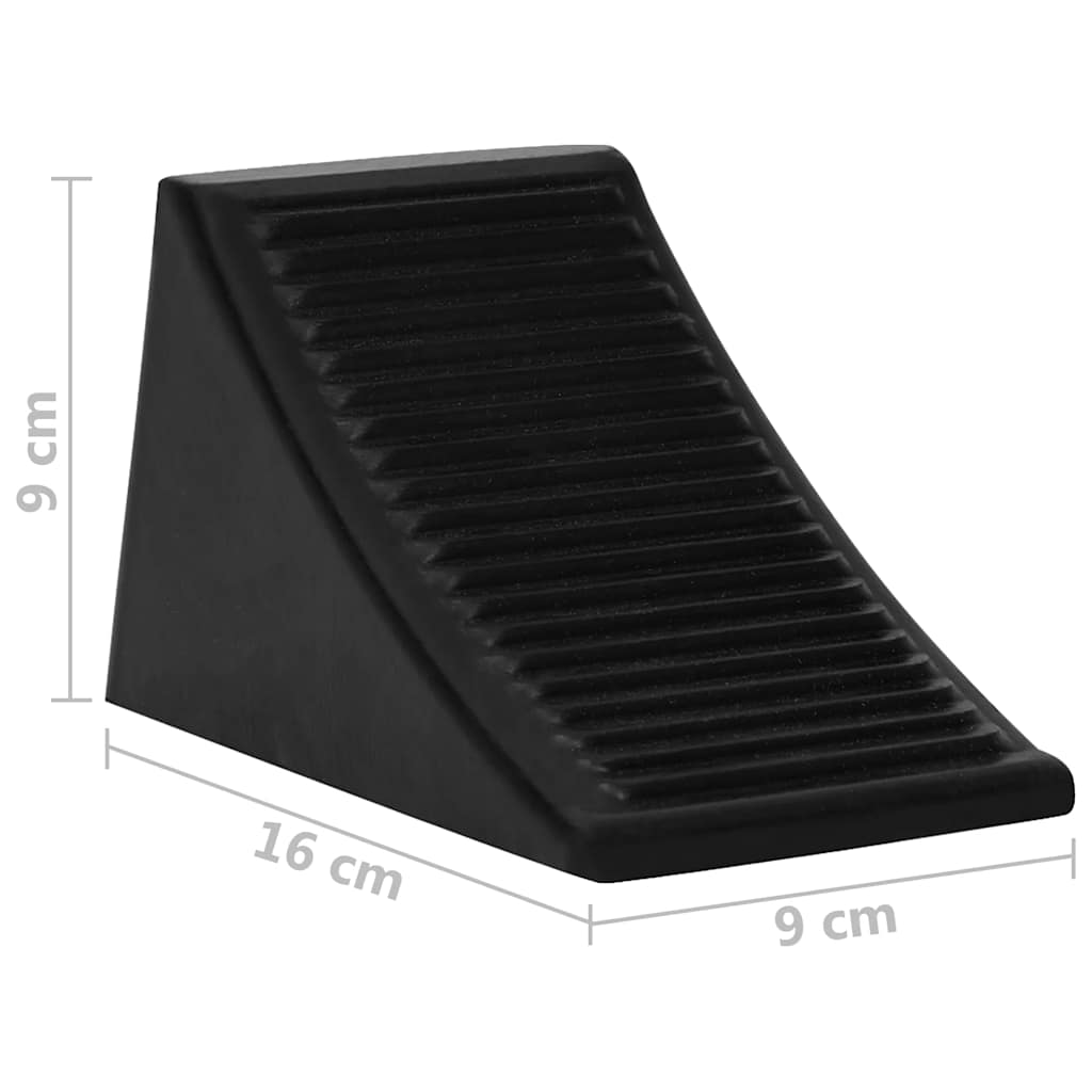 vidaXL Unterlegkeile 4 Stk. 16x9x9 cm Gummi