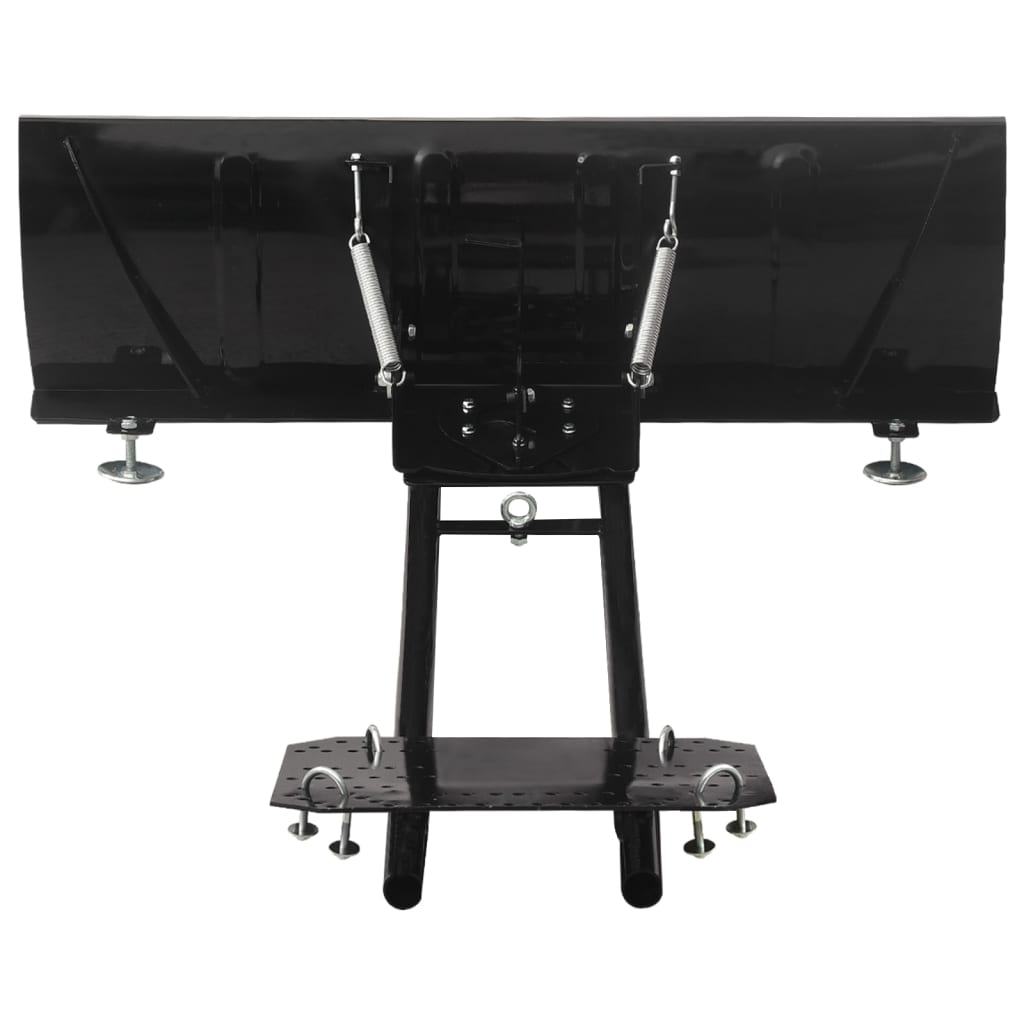 vidaXL Schneepflug zur ATV-Montage Schwarz 115x38 cm