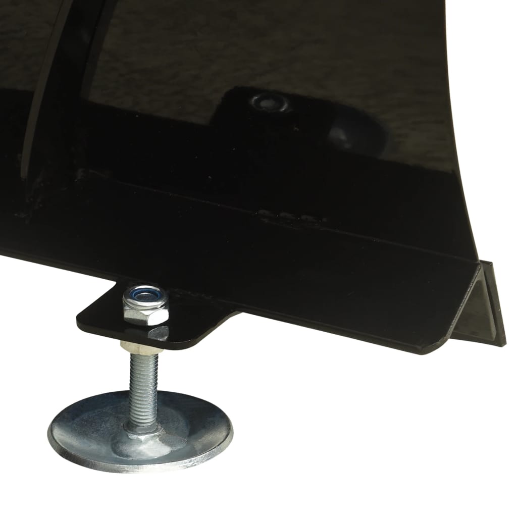 vidaXL Schneepflug zur ATV-Montage Schwarz 115x38 cm