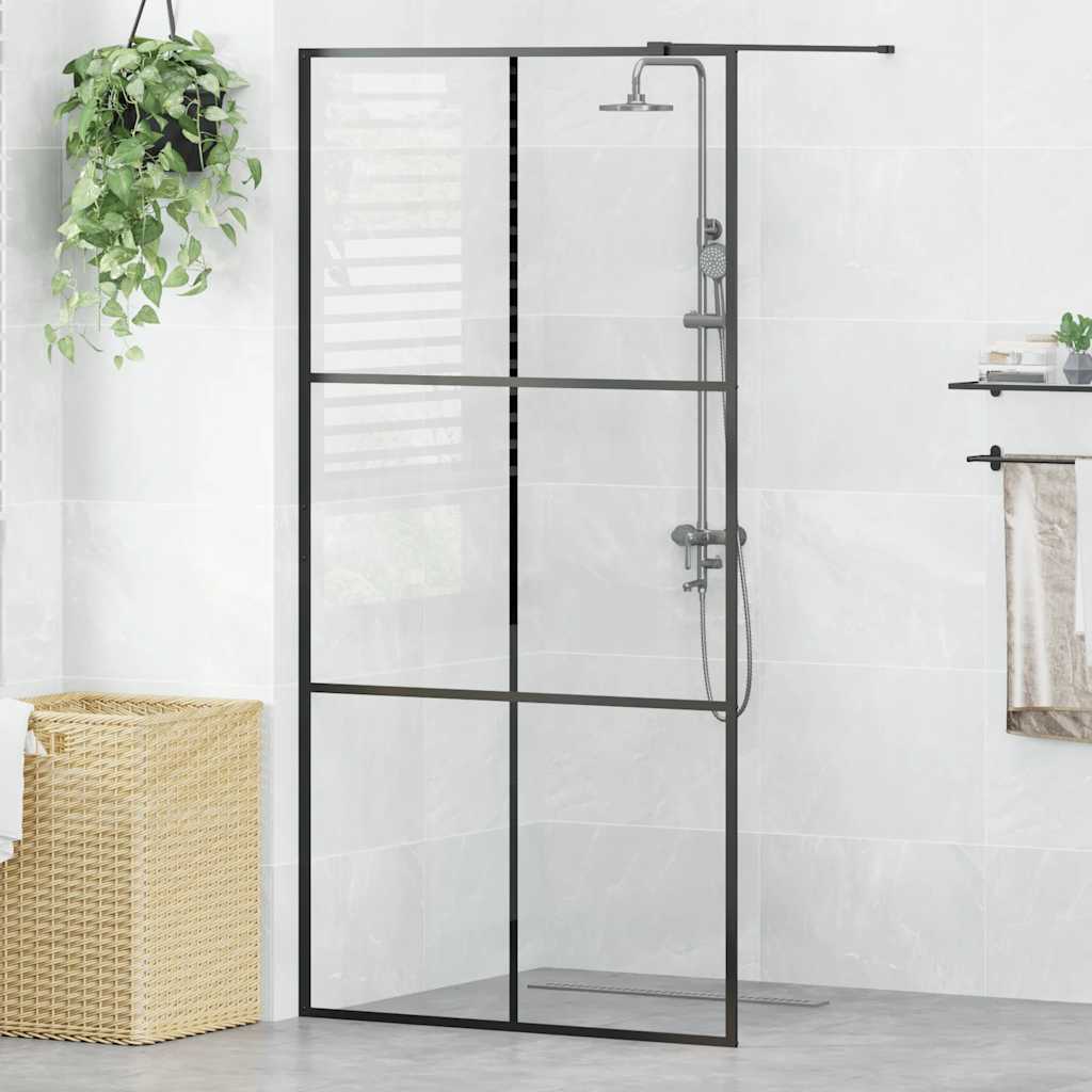 vidaXL Duschwand für Begehbare Dusche mit Klarem ESG Glas 80x195 cm